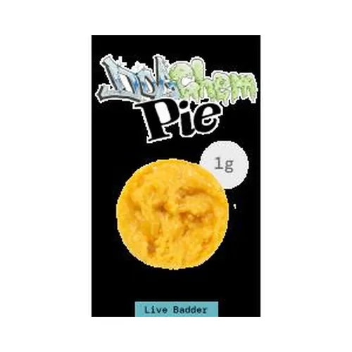 Live Resin Badder 1G - Dogchem Pie by The Flowery - 1.000g Badder