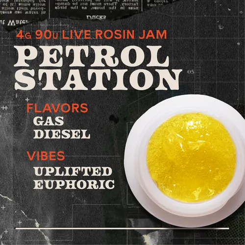 Petrol Station Jam 4g Live Rosin Concentrate by Sunburn - 4.000g Live Rosin