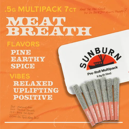 Meatbreath - 7ct Pre Rolls by Sunburn - 3.500g PreRoll