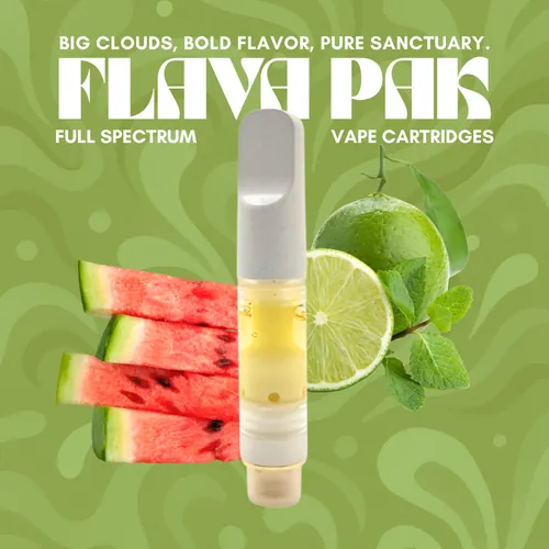 0.5g Full Spectrum Flava Pak Vape - Watermelon Mojito (Frosted Jungle) from  product image