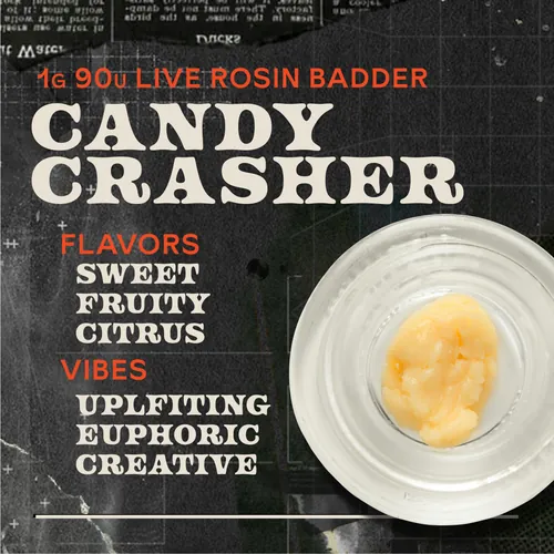 Candy Crasher 1g Live Rosin Badder - 
