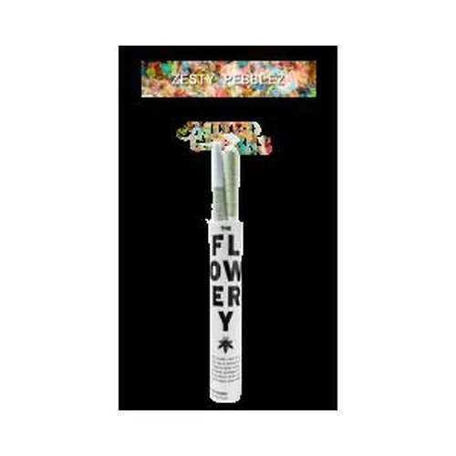 Zesty Pebblez Whole Flower Prerolls 2x0.5g by The Flowery - 1.000g PreRoll