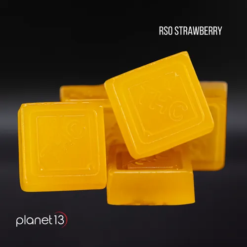 RSO Strawberry Soft Chews 10pcs by Planet 13 - 0.080g Gummy