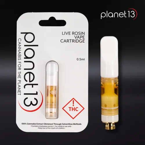 High Society .5g Live Rosin Vape by Planet 13 - 0.500g Live Rosin
