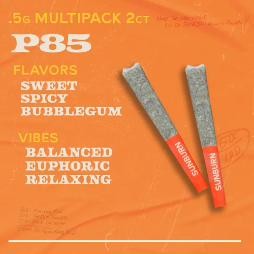 P85 - 2ct Pre Rolls by Sunburn - 1.000g PreRoll