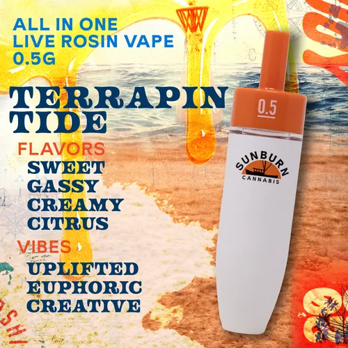 Terrapin Tide 0.5g Live Rosin AIO by Sunburn - 0.500g Live Rosin