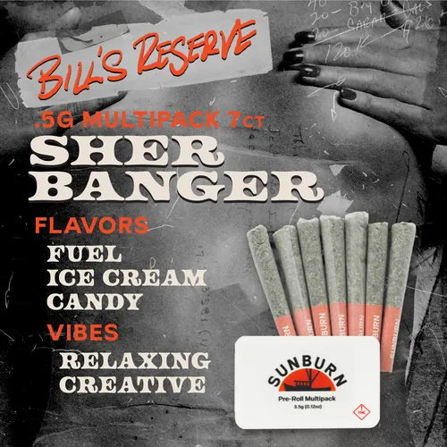 Sherbanger - 7ct Pre Rolls by Bill's Reserve - 3.500g PreRoll
