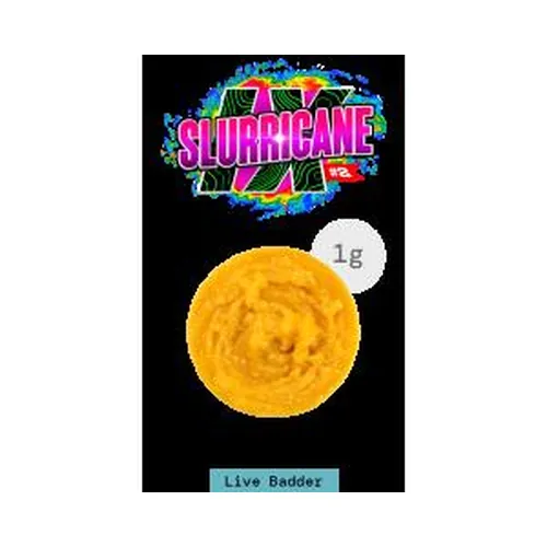Live Resin Badder 1G -Slurricane IX #2 by The Flowery - 1.000g Badder