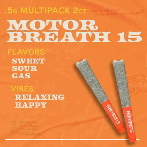 Motorbreath 15 2ct Pre Rolls Whole Flower Hybrid - 