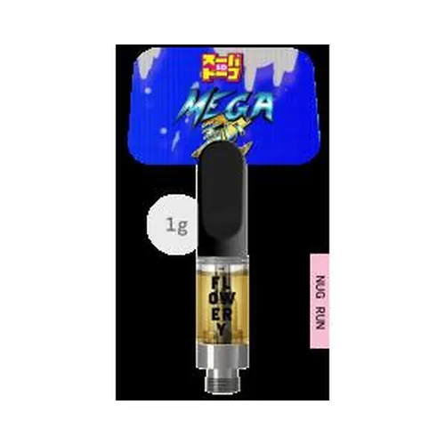 Nug Run Resin Cartridge 1g - Mega Z Blue by Super Dope - 1.000g Live Resin