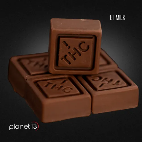 Ratio 1:1 Milk Chocolate Squares 10pcs from  product image