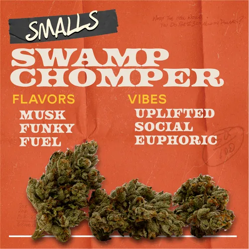 Swamp Chomper - 7g Smalls Flower by Sunburn - 7.000g Smalls