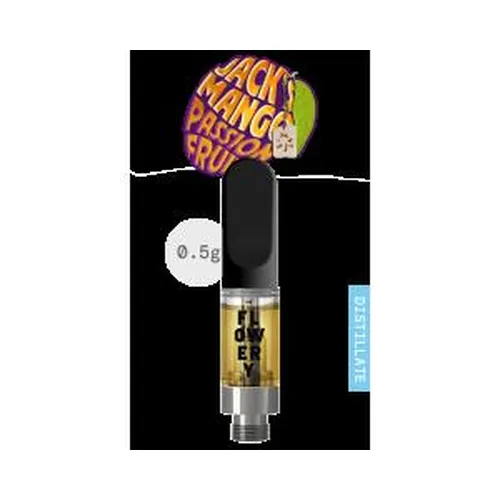 Distillate Cartridge 0.5g - Jack's Mango Passionfruit by The Flowery - 0.500g Cartridge