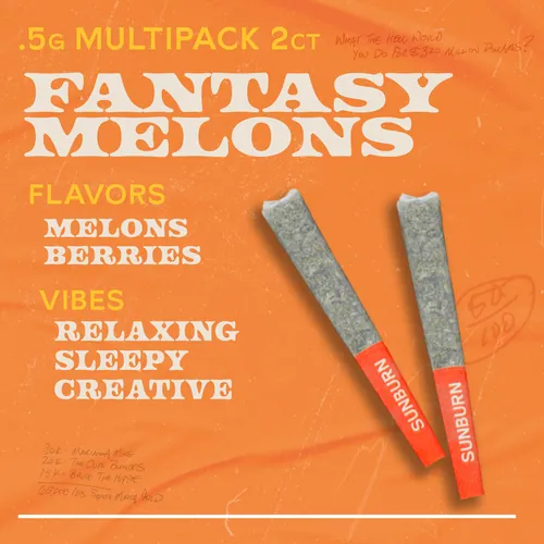 image of Fantasy Melons - 2ct Pre Rolls