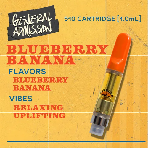 Blueberry Banana - 1g Distillate Vape Carts from  product image