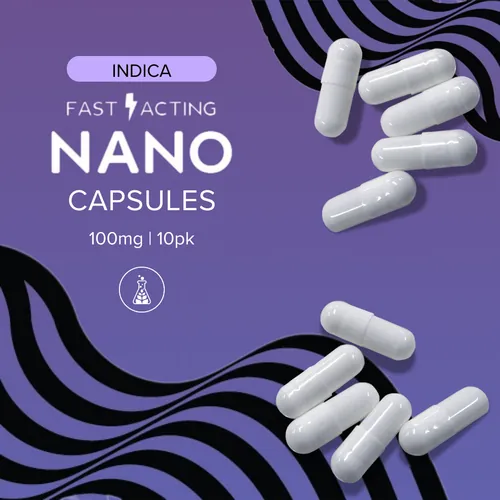 Indica Nano Capsules 100mg 10pk by Sanctuary Medicinals - 0.100g Capsule