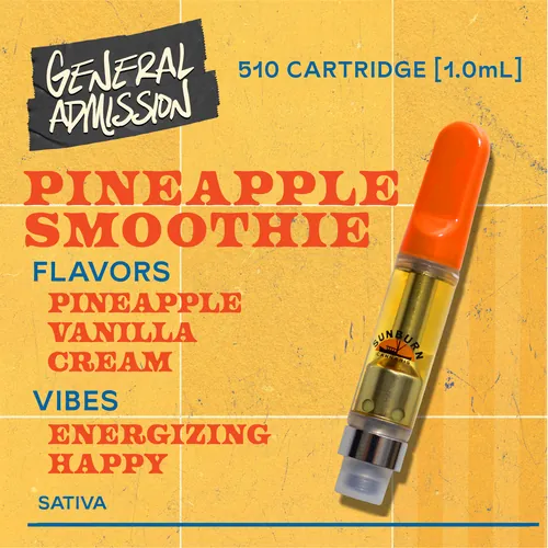 Pineapple Smoothie - 1g Distillate Vape Carts