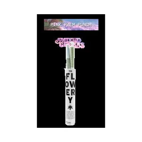 Pink Palm Punch Whole Flower Prerolls 2x0.5g by The Flowery - 1.000g PreRoll