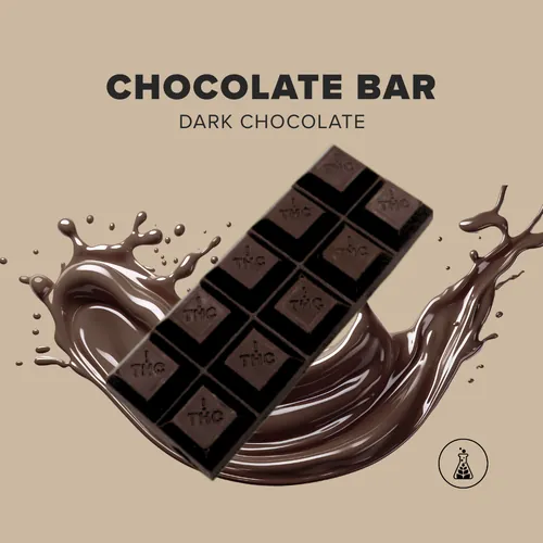 Dark Chocolate Bar 100Mg - 