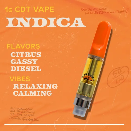 image of Indica - 1g CDT Vape Carts