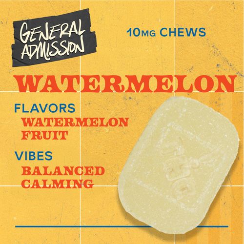 Watermelon 100mg 10pk Chews Hybrid - 