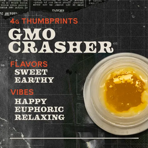GMO Crasher 4g Live Rosin Thumbprint - 