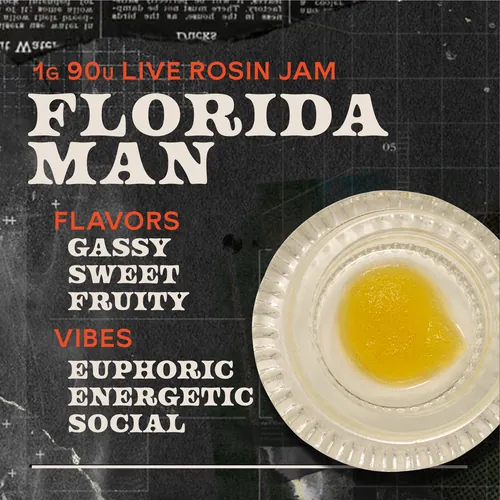 Florida Man Jam 1g Live Rosin Concentrate