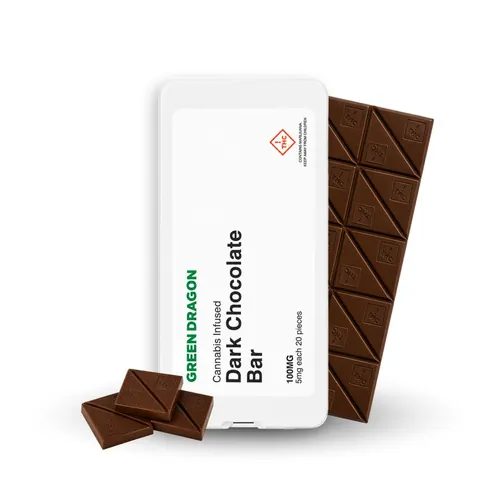 Dark CHOC Bar by Green Dragon - 100.000g Chocolate
