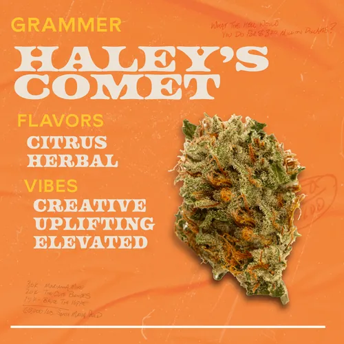 Haley's Comet - 1g Grammers Flower by Sunburn - 1.000g Whole