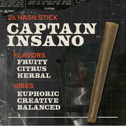 Captain Insano 2g Hash Stick - 
