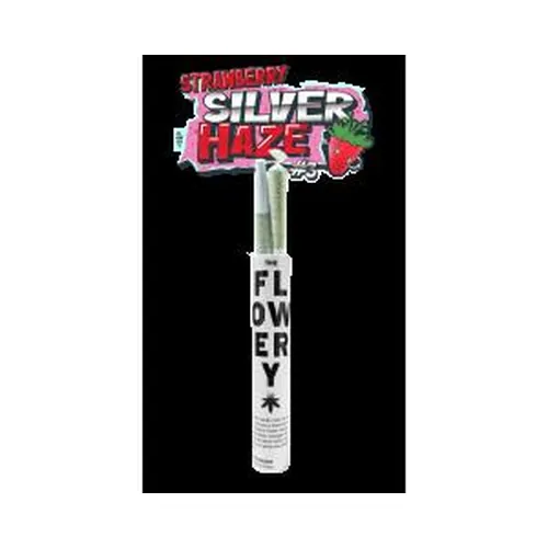 Strawberry Silver Haze #3 Whole Flower Prerolls 2x0.5g by The Flowery - 1.000g PreRoll