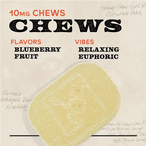 Blueberry 100mg 10pk Chews Hybrid - 