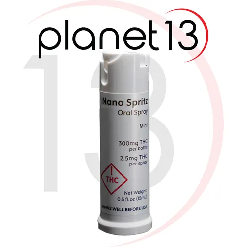 {'strain': 'Nano Spritz Mint Oral Spray 300mg', 'strain_type': 'Hybrid', 'company': 'Planet 13', 'brand': 'Planet 13', 'price': Decimal('30.00'), 'regular_price': Decimal('30.00'), 'thc': Decimal('286.00'), 'cbd': Decimal('0.00'), 'terps': Decimal('0.00'), 'grams': Decimal('0.300'), 'dollars_per_thcg': Decimal('34.970'), 'dollars_per_g': Decimal('100.000'), 'product_format': 'Oral', 'product_sub_format': 'Tincture', 'dispensary_cities': ['Stuart'], 'main_url': 'https://planet13.com/stores/stuart/product/nano-spritz-mint-oral-spray-300mg', 'display_image_url': 'https://thchunter-images.s3.us-east-2.amazonaws.com/product_images/ac9d861d-03e1-47a8-bf22-b592ce083eaf.webp', 'id': 12401661, 'company_logo_file': 'Planet13.jpg', 'company__premium_company': False, 'company__name': 'Planet 13'}