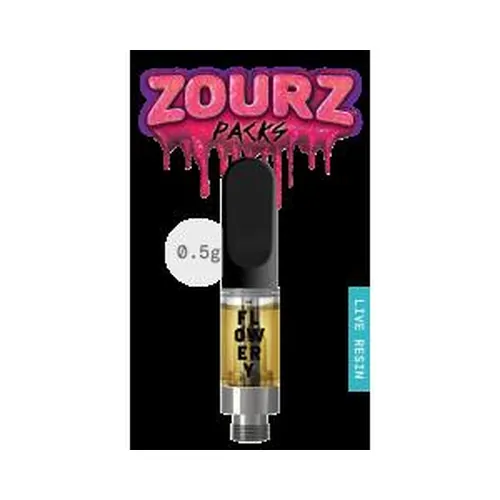 Live Resin Cartridge 0.5g - Zourz by The Flowery - 0.500g Live Resin