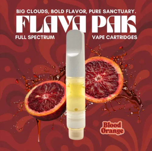 Full Spectrum Flava Pak Vape  Blood Ornge Vape  0.5G - 