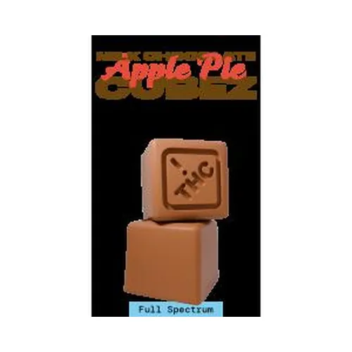 Full Spectrum Milk Chocolate Cubez  - Apple Pie by The Flowery - 0.100g Chocolate