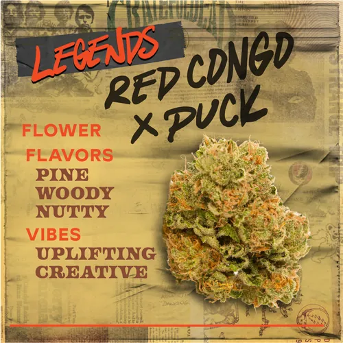 image of Red Congo x Puck - 3.5g Flower