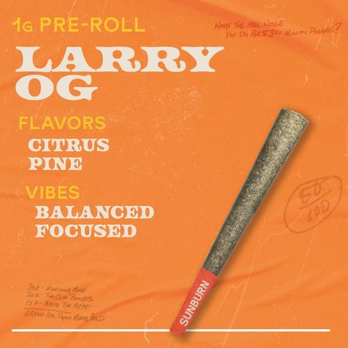 Larry OG 1g Pre Roll Whole Flower Hybrid - 