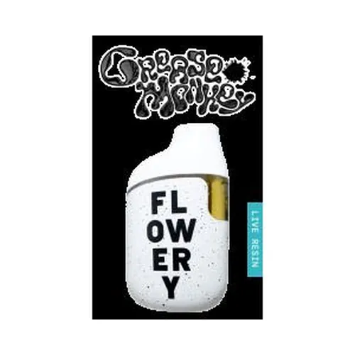 Flowery AIO Live Resin Vape 1g - Grease Monkey by The Flowery - 1.000g Live Resin