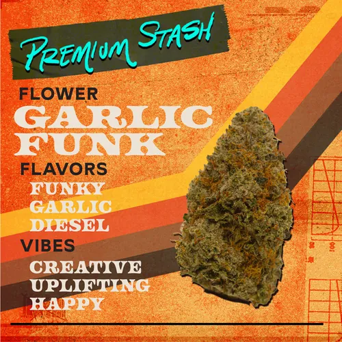 Garlic Funk - 3.5g Flower by Premium Stash - 3.500g Whole
