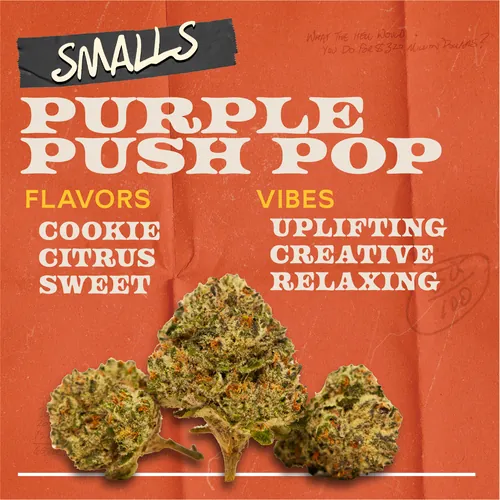 Purple Push Pop - 7g Smalls Flower by Sunburn - 7.000g Smalls