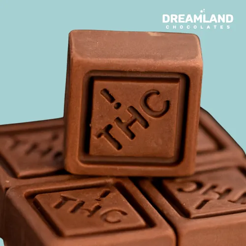 Dreamland Indica Milk Chocolate 1:1:1 10pcs - 33mg THC: 33mg CBD: 33mg CBN from  product image
