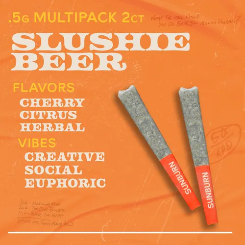 Slushie Beer - 2ct Pre Rolls by Sunburn - 1.000g PreRoll