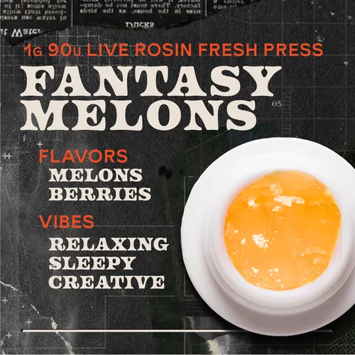 Fantasy Melons Fresh Press 1g Live Rosin Concentrate from  product image