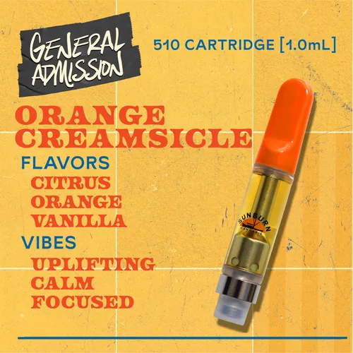 Orange Creamsicle - 1g Distillate Vape Carts from  product image