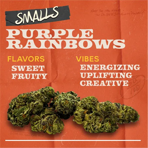 Purple Rainbows - 7g Smalls Flower by Sunburn - 7.000g Smalls