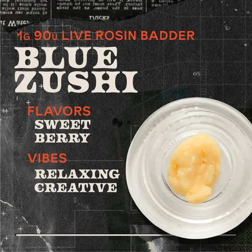 Blue Zushi Badder 1g Live Rosin Concentrate