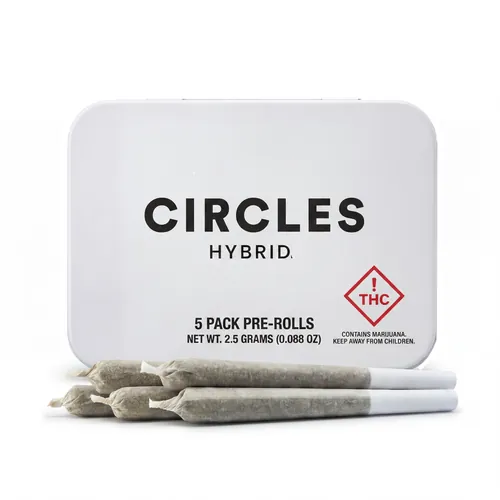 Flame BRY Preroll 5-pack by Circles - 2.500g PreRoll