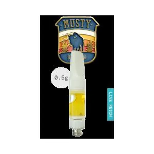 Live Resin Cartridge 0.5g - Musty Buffalo by The Flowery - 0.500g Live Resin