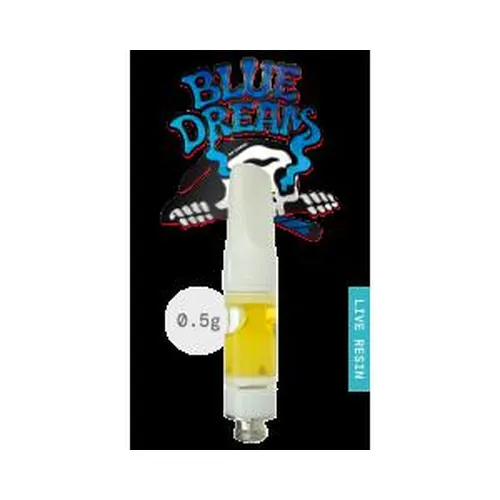 Live Resin Cartridge 0.5g - Santa Cruz Blue Dream by The Flowery - 0.500g Live Resin